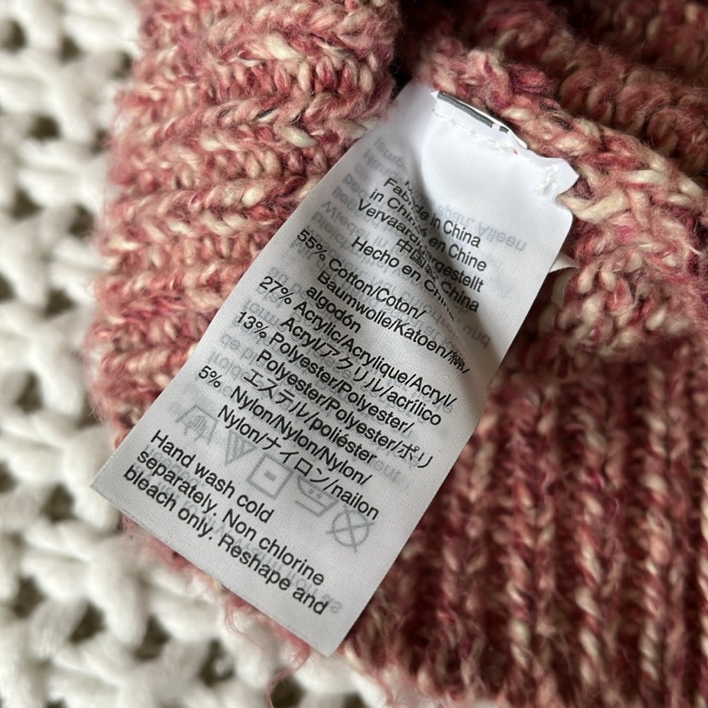 JCREW Women's Pink Marbled Sweater Holiday Collection XS Point Sur - Picture 8 of 8